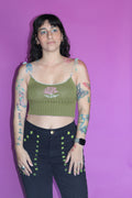 Green Rose Tank