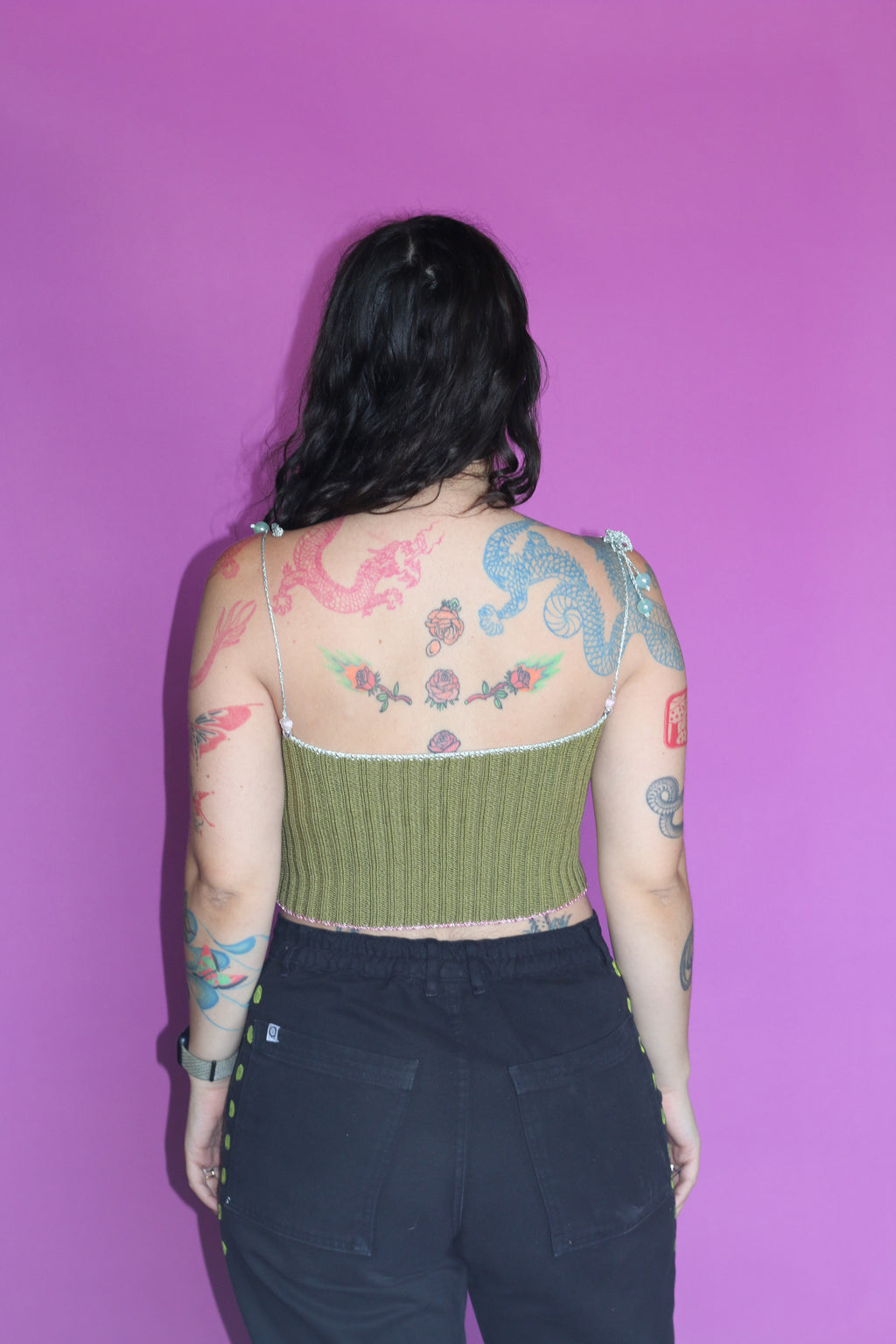 Green Rose Tank