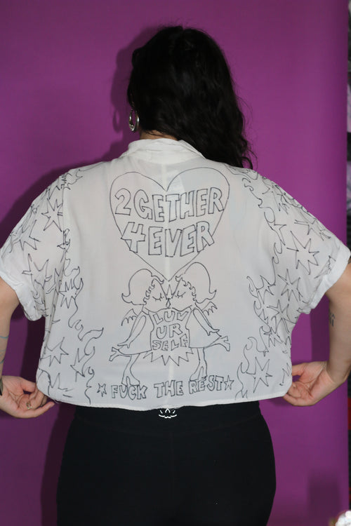 2gethr 4ever button up