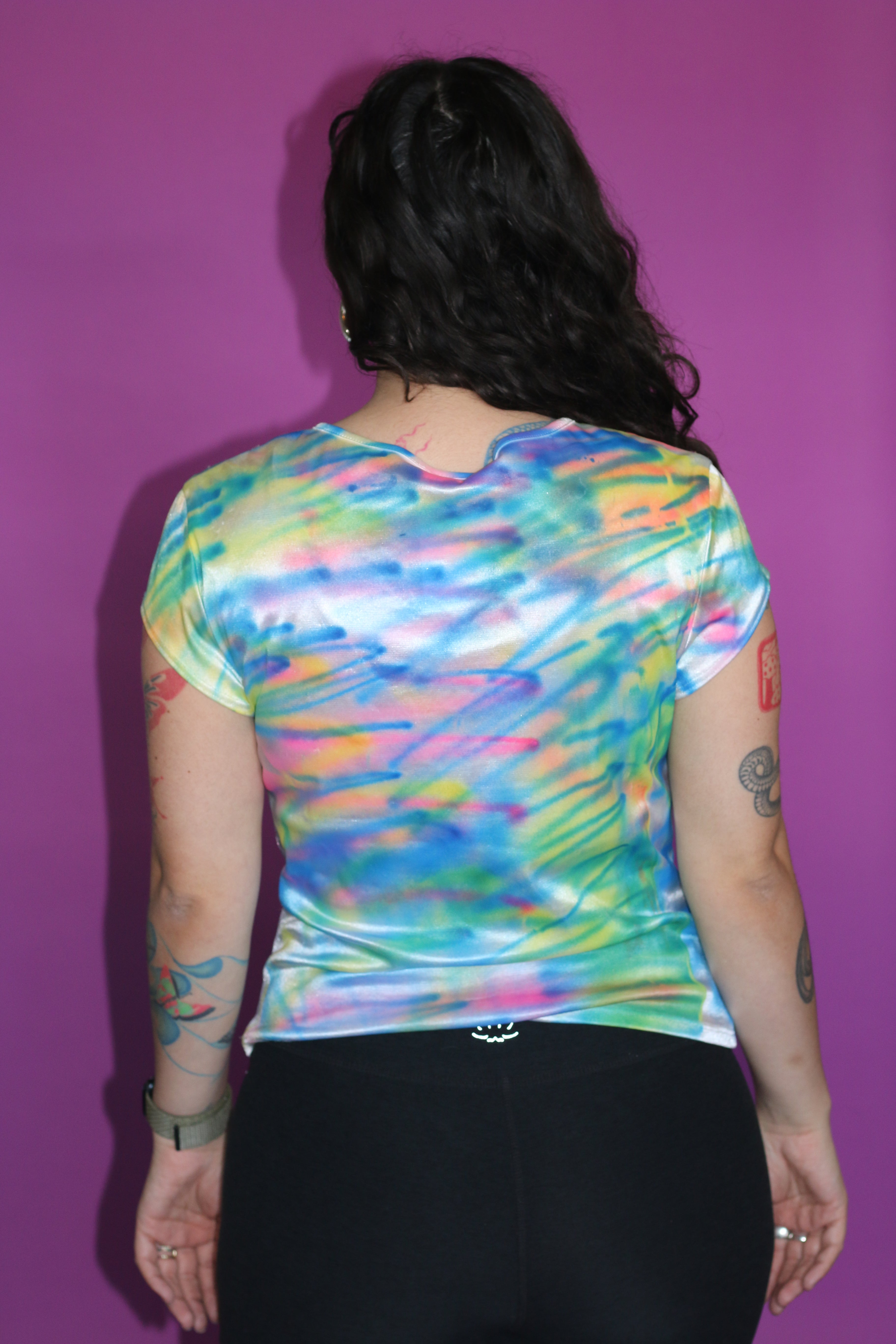 Airbrush Satin Shirt