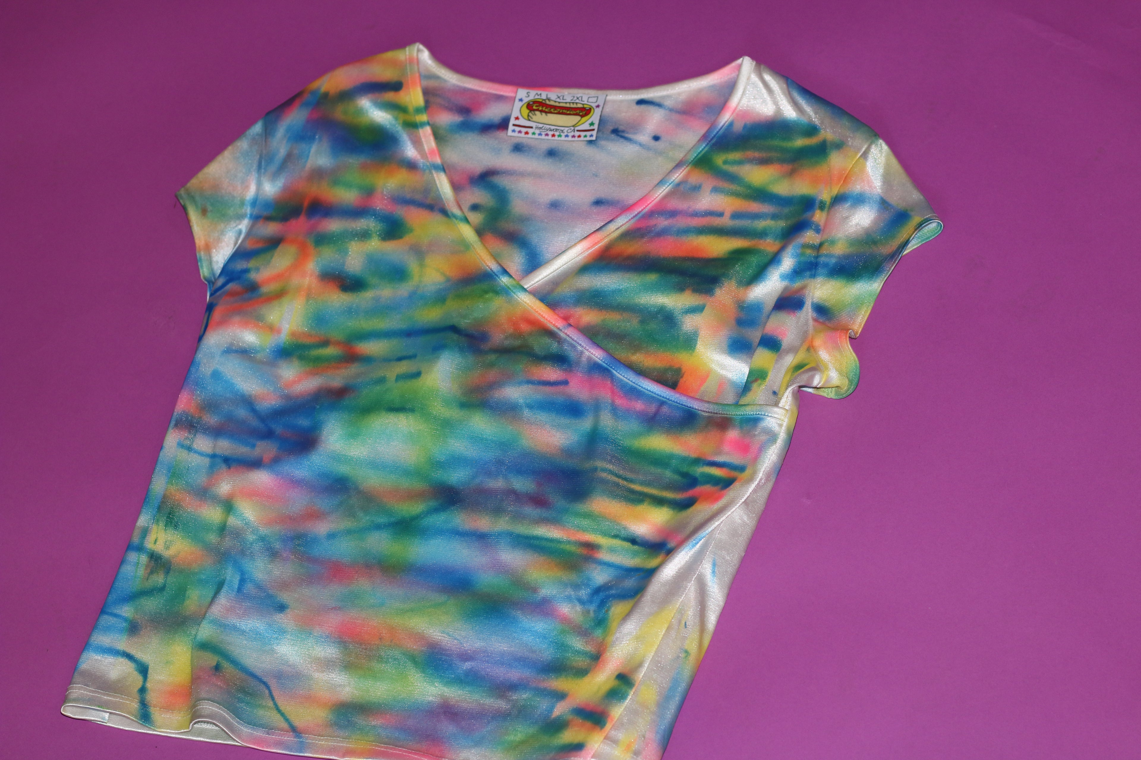 Airbrush Satin Shirt